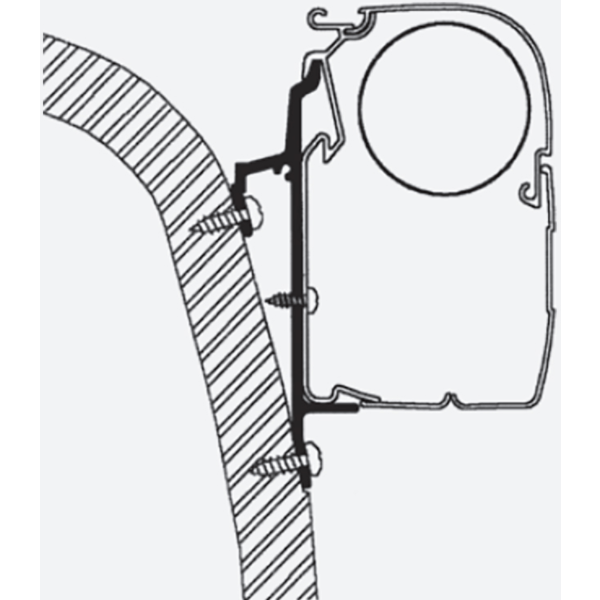 Thule Omnistor Le Voyageur Awning Adapter Series 5 - 4.00M 307953 made by Thule. A Add-ons sold by Quality Caravan Awnings